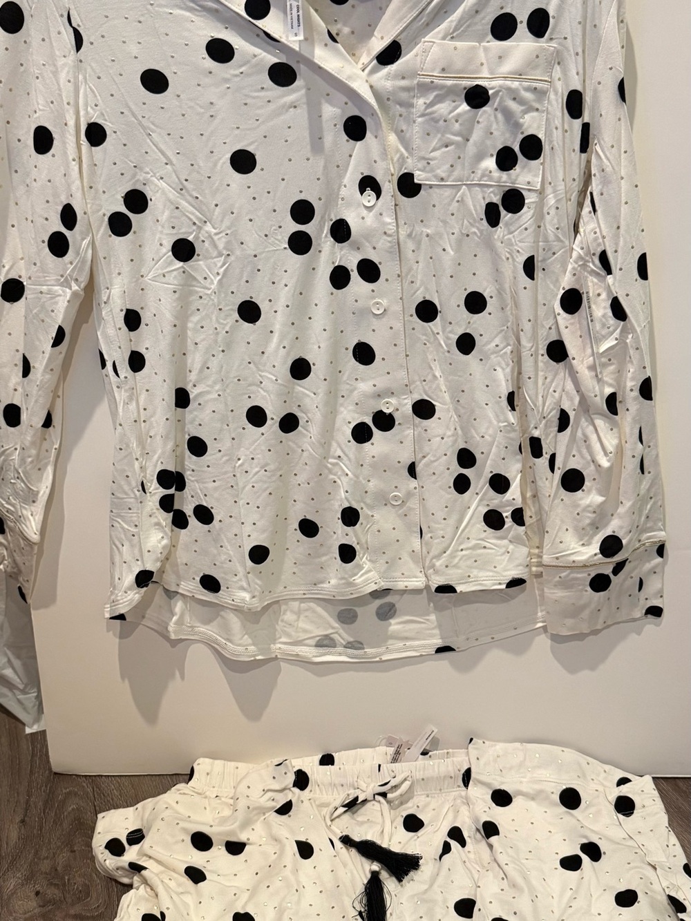 Soma Cool Nights Polka Dot Two-Piece Pajama Set - Size Small- NWT